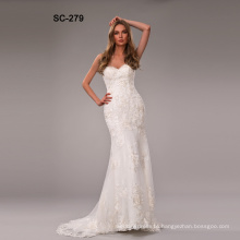 China Custom Made strapless mermaid wedding dresses